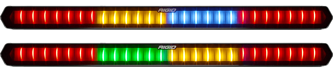 RIGID Industries Chase Rear Facing 27 Mode 5 Color LED Light Bar 28 Inch, Surface Mount 901802