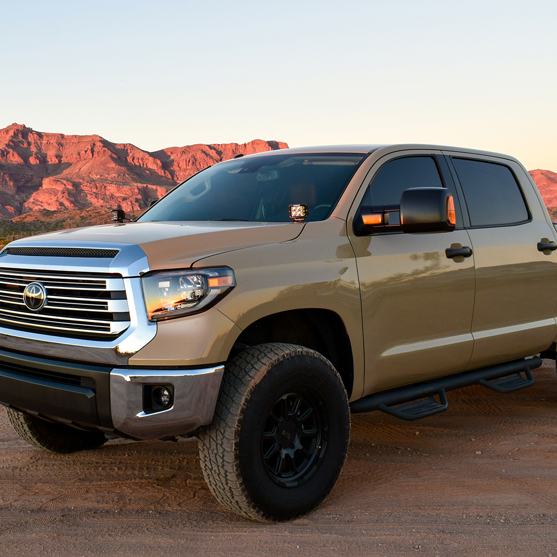 RIGID Industries 2014-2020 Toyota Tundra A-Pillar Light Kit, Includes D-SS Flood 46705