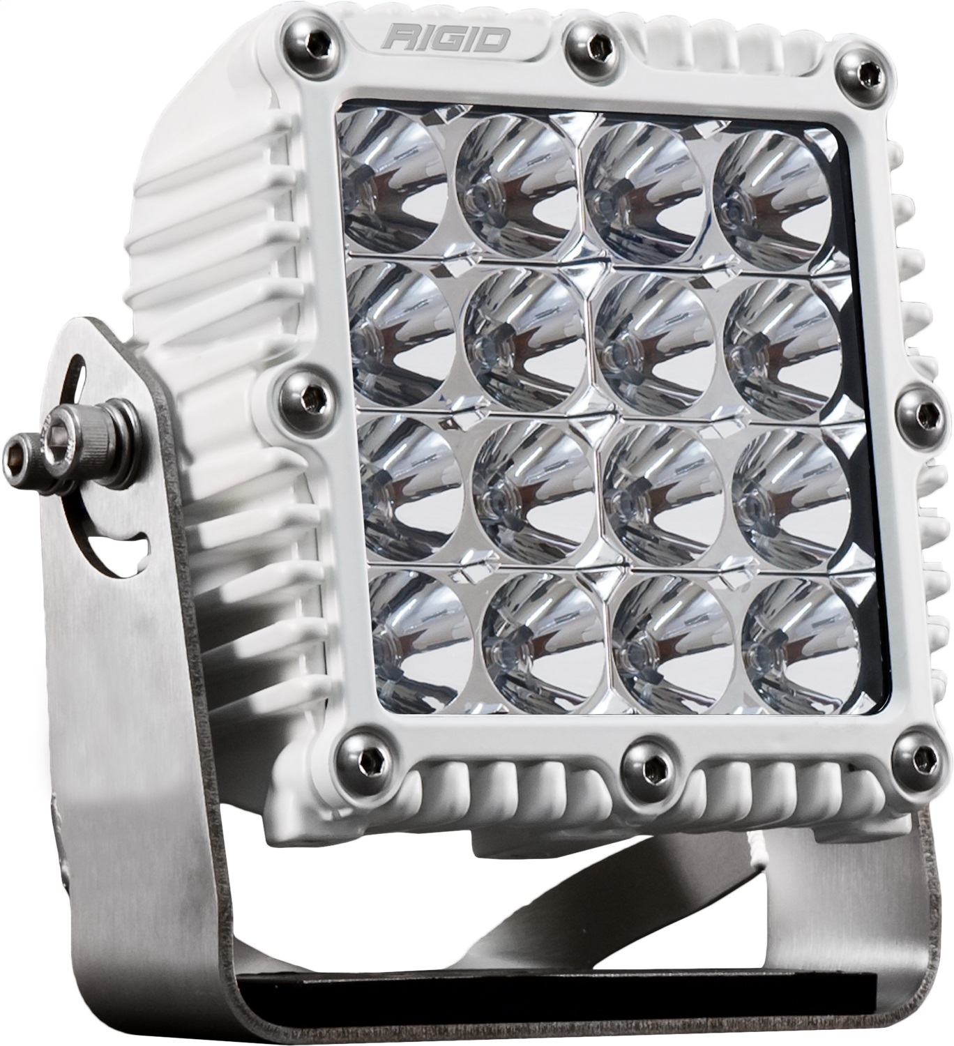 RIGID Industries Q-Series PRO LED Light, Flood Optic, White Housing, Single 245113