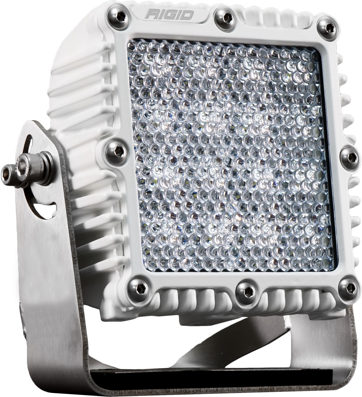 RIGID Industries Q-Series PRO LED Light, Flood Diffused, White Housing, Single 245513