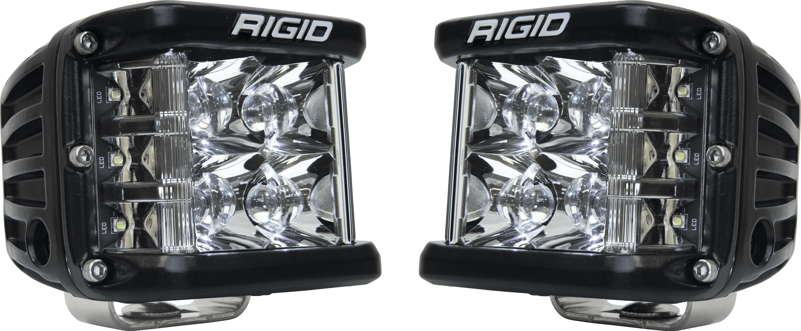 RIGID Industries D-SS PRO Side Shooter, Spot Optic, Surface Mount, Black Housing, Pair 262213