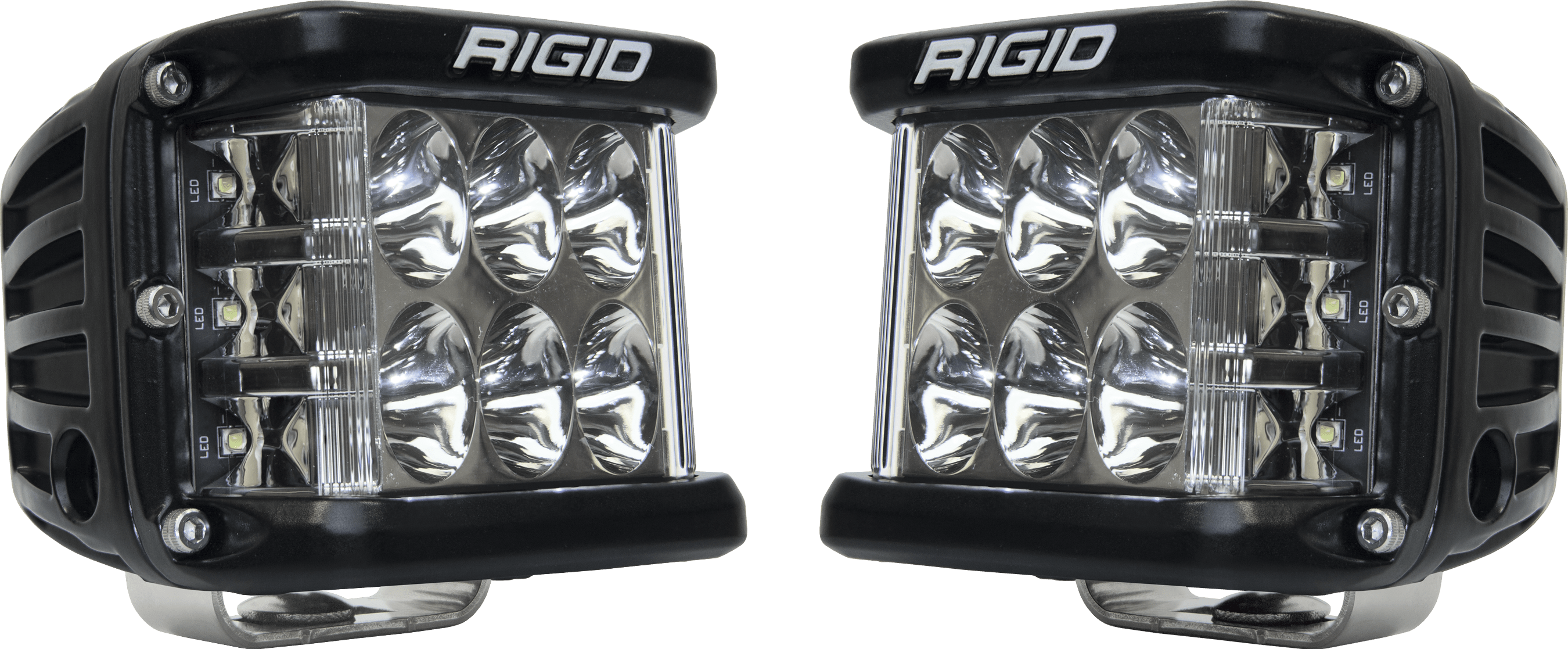 RIGID Industries D-SS PRO Side Shooter, Driving Optic, Surface Mount, Black Housing, Pair 262313
