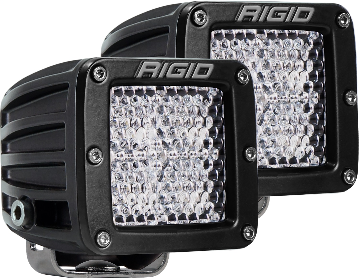 RIGID Industries D-Series PRO LED Light, Diffused Lens, Surface Mount, Pair 202513