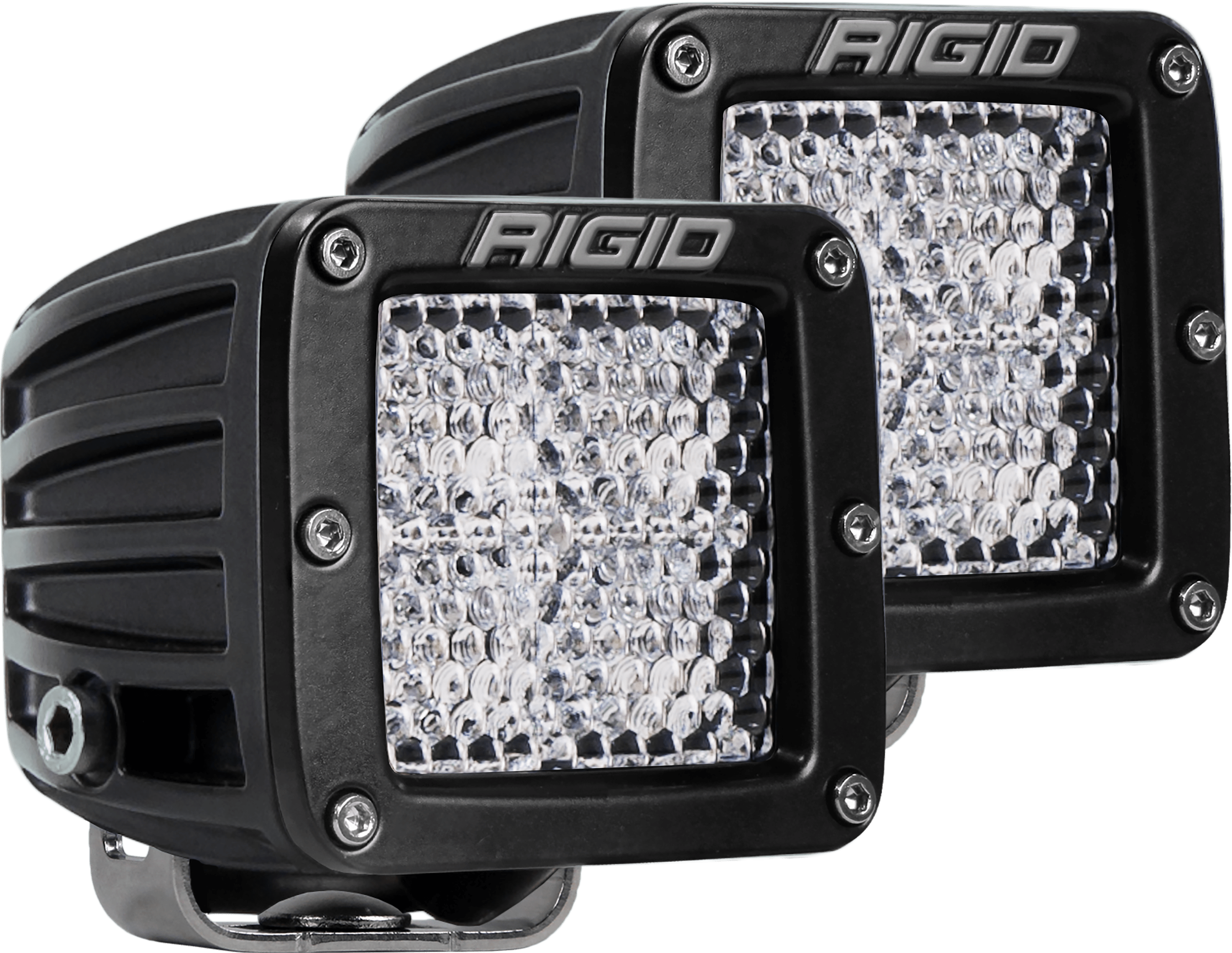 RIGID Industries D-Series PRO LED Light, Diffused Lens, Surface Mount, Pair 202513