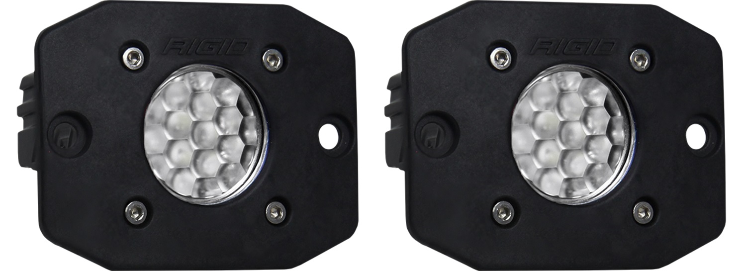 RIGID Industries Ignite Back-Up Kit, Diffused Lens, Flush Mount, Black Housing, Pair 20641