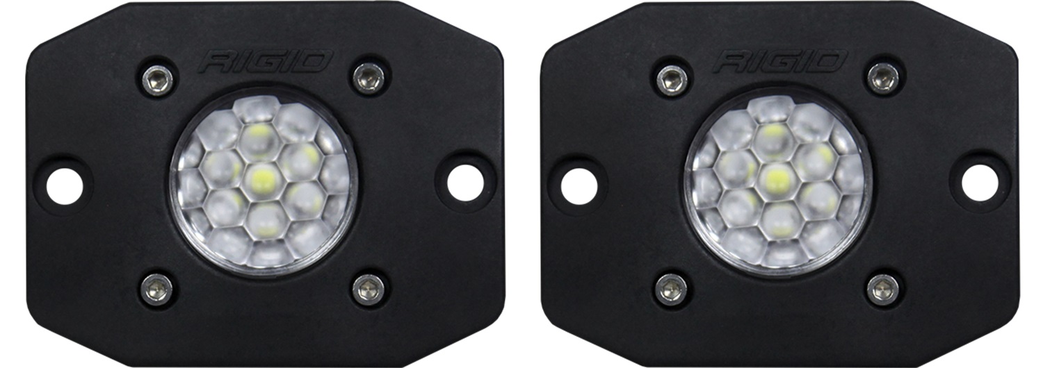 RIGID Industries Ignite Back-Up Kit, Diffused Lens, Flush Mount, Black Housing, Pair 20641
