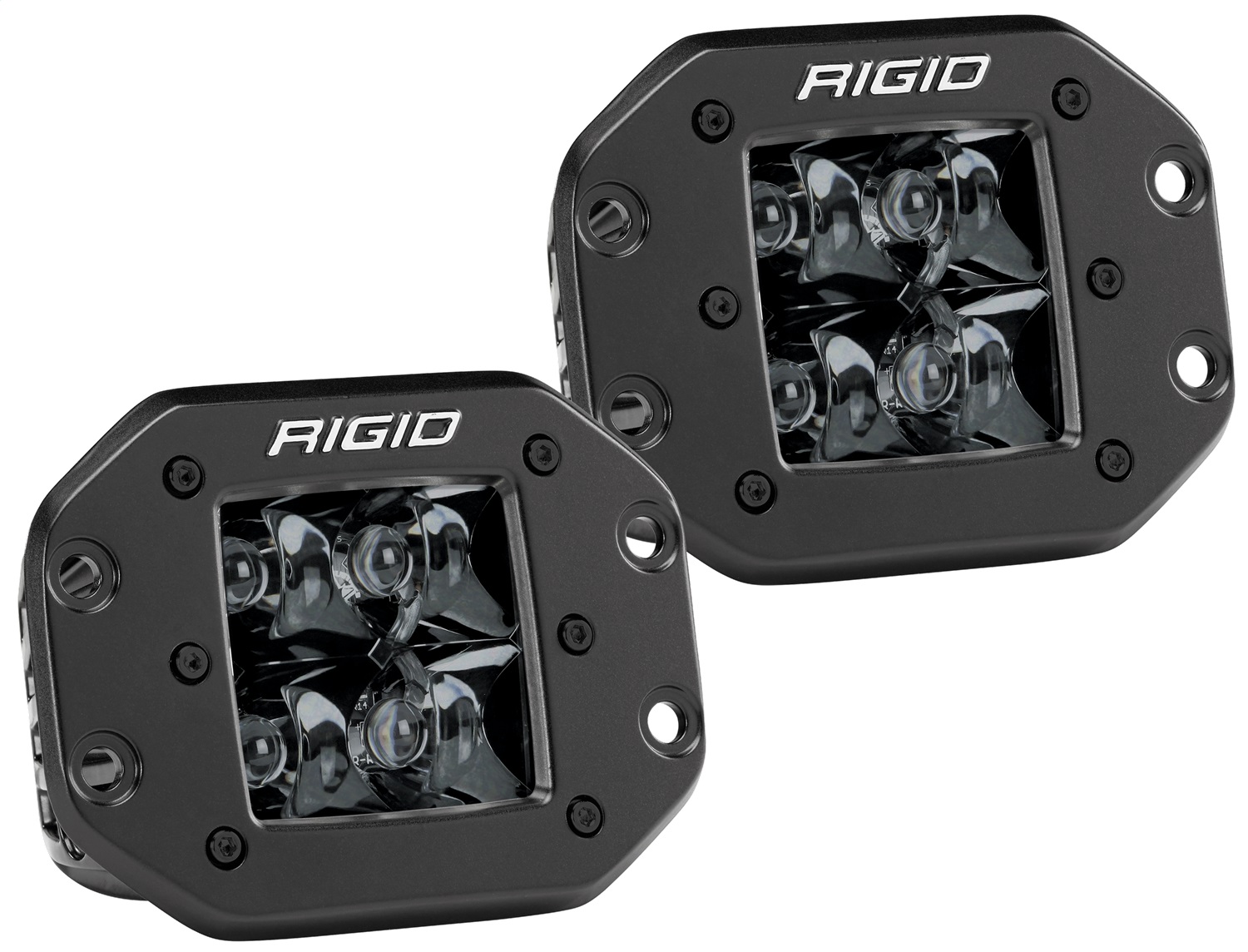 RIGID Industries D-Series PRO Midnight Edition, Spot Optic, Flush Mount, Single 212213BLK