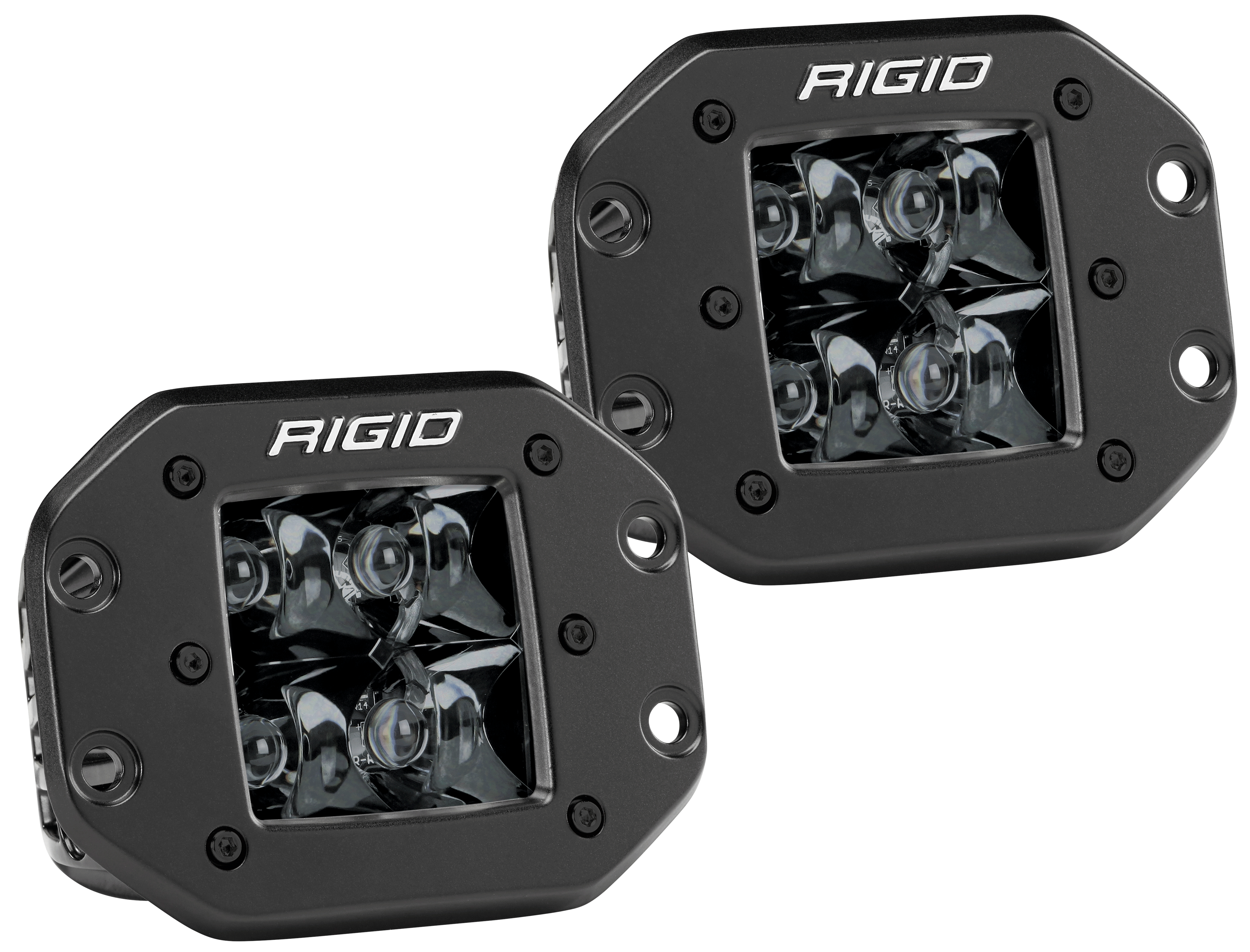 RIGID Industries D-Series PRO Midnight Edition, Spot Optic, Flush Mount, Single 212213BLK