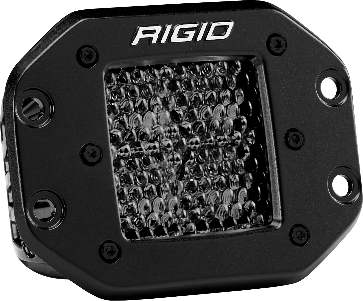 RIGID Industries D-Series PRO Midnight Edition, Spot Diffused, Flush Mount, Pair 212513BLK