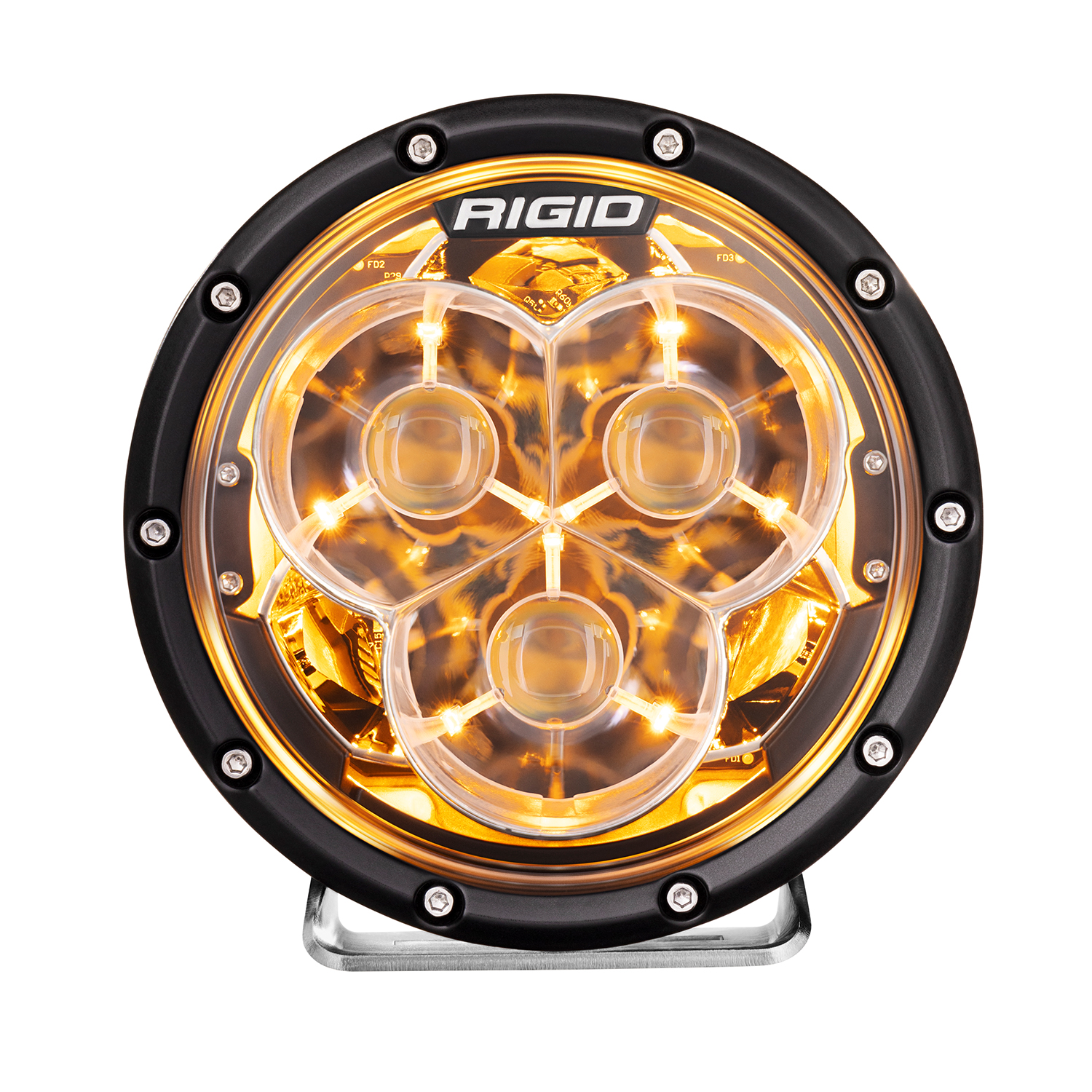 RIGID Industries 6 Inch 360-Series Laser with Precision Spot Optics and Amber backlight 36211