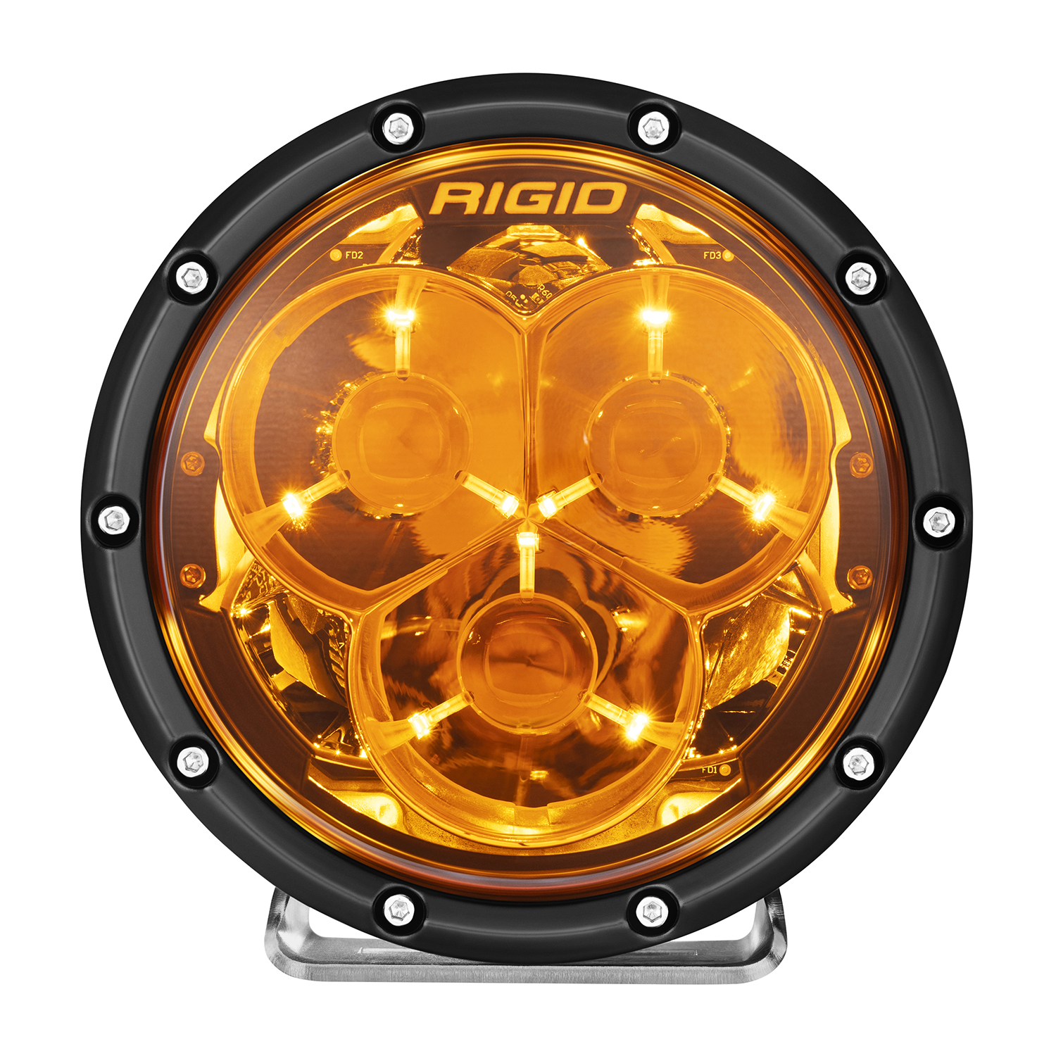 RIGID Industries 6 Inch 360-Series Laser Amber PRO with Precision Spot Optics and Amber backlight 36212