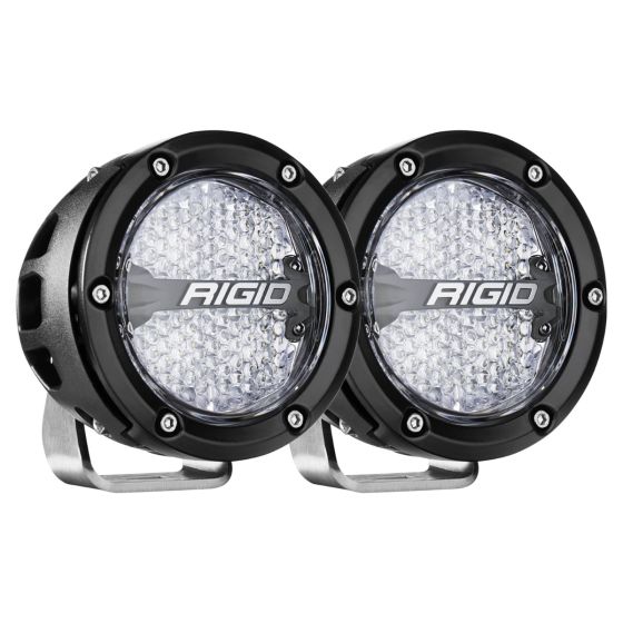 RIGID Industries 360-SERIES 4" OFF-ROAD LAMP, DIFFUSED BEAM, RGBW BACKLIGHT, SET/2 36400