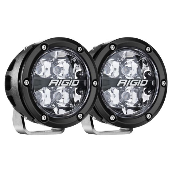 RIGID Industries 360-SERIES 4" OFF-ROAD LAMP, SPOT BEAM, RGBW BACKLIGHT, SET/2 36402