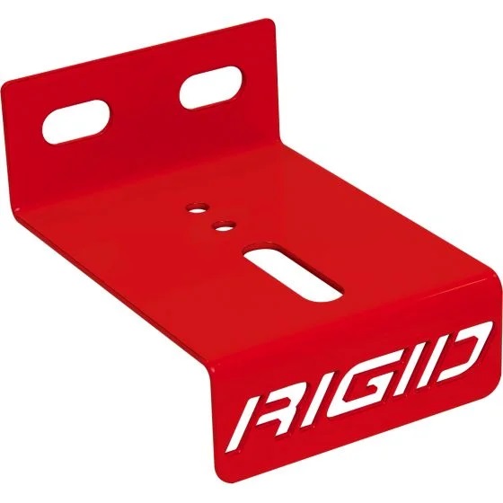 RIGID Industries Slat Wall Light Mounting Bracket, Stainless Steel Red Powder Coat, Single 46559