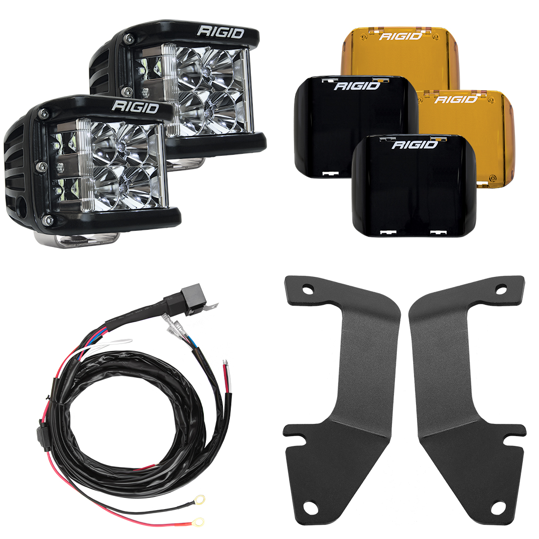 RIGID Industries 2014-2020 Toyota Tundra A-Pillar Light Kit, Includes D-SS Flood 46705