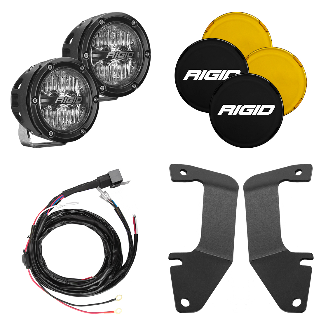 RIGID Industries 2014-2020 Toyota Tundra A-Pillar Light Kit, Includes 4In 360-Series Drive 46706