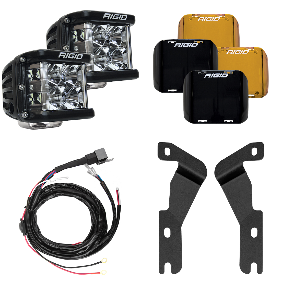 RIGID Industries 2016-2020 Toyota Tacoma A-Pillar Light Kit, Includes D-SS Flood 46707