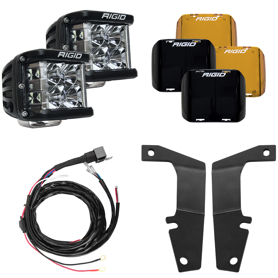 RIGID Industries 2010-2020 Toyota 4Runner A-Pillar Light Kit, Includes D-SS Flood 46703