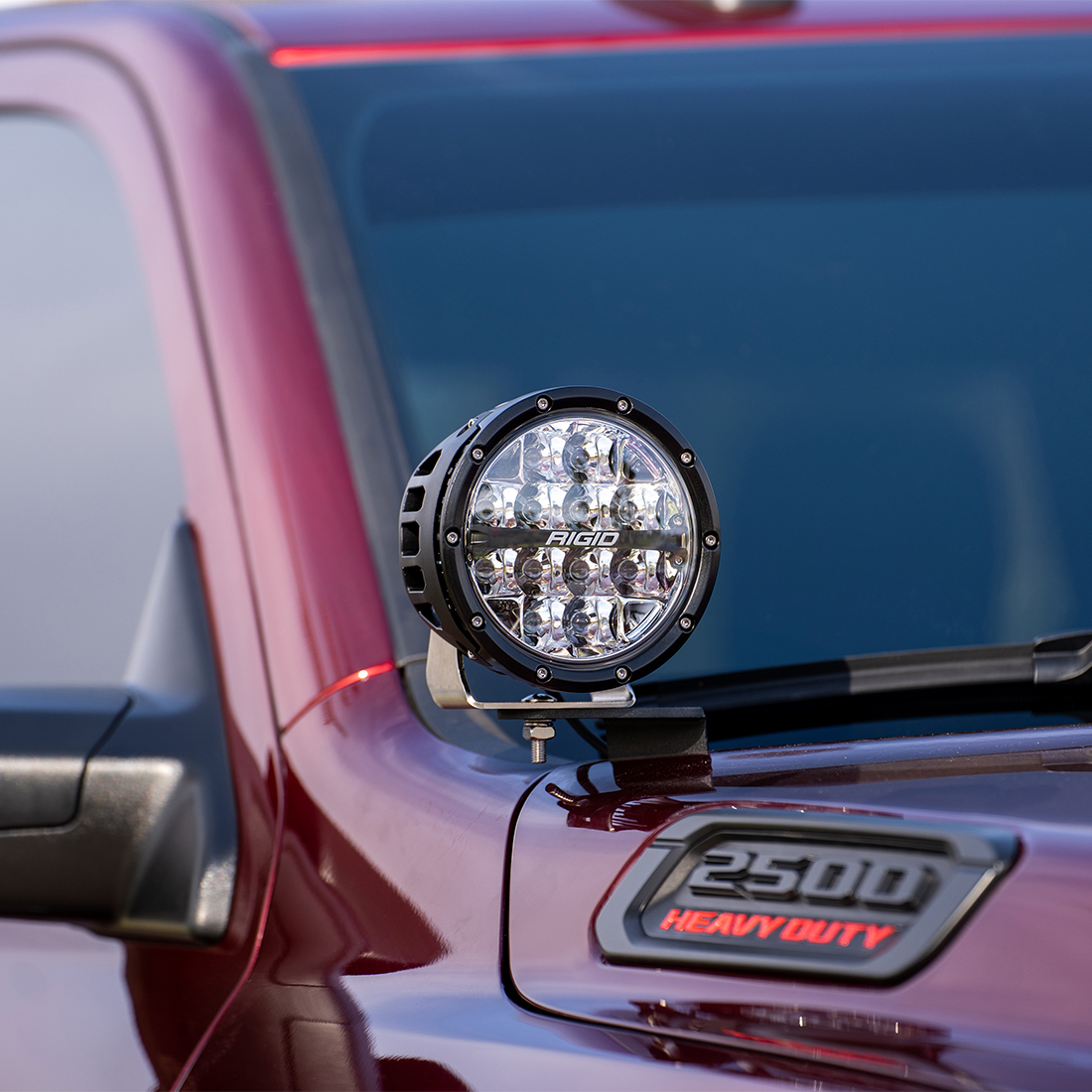RIGID Industries 2019+ Dodge RAM 2500/3500 A-Pillar 6 inch 360-Series LED Light Kit 46720