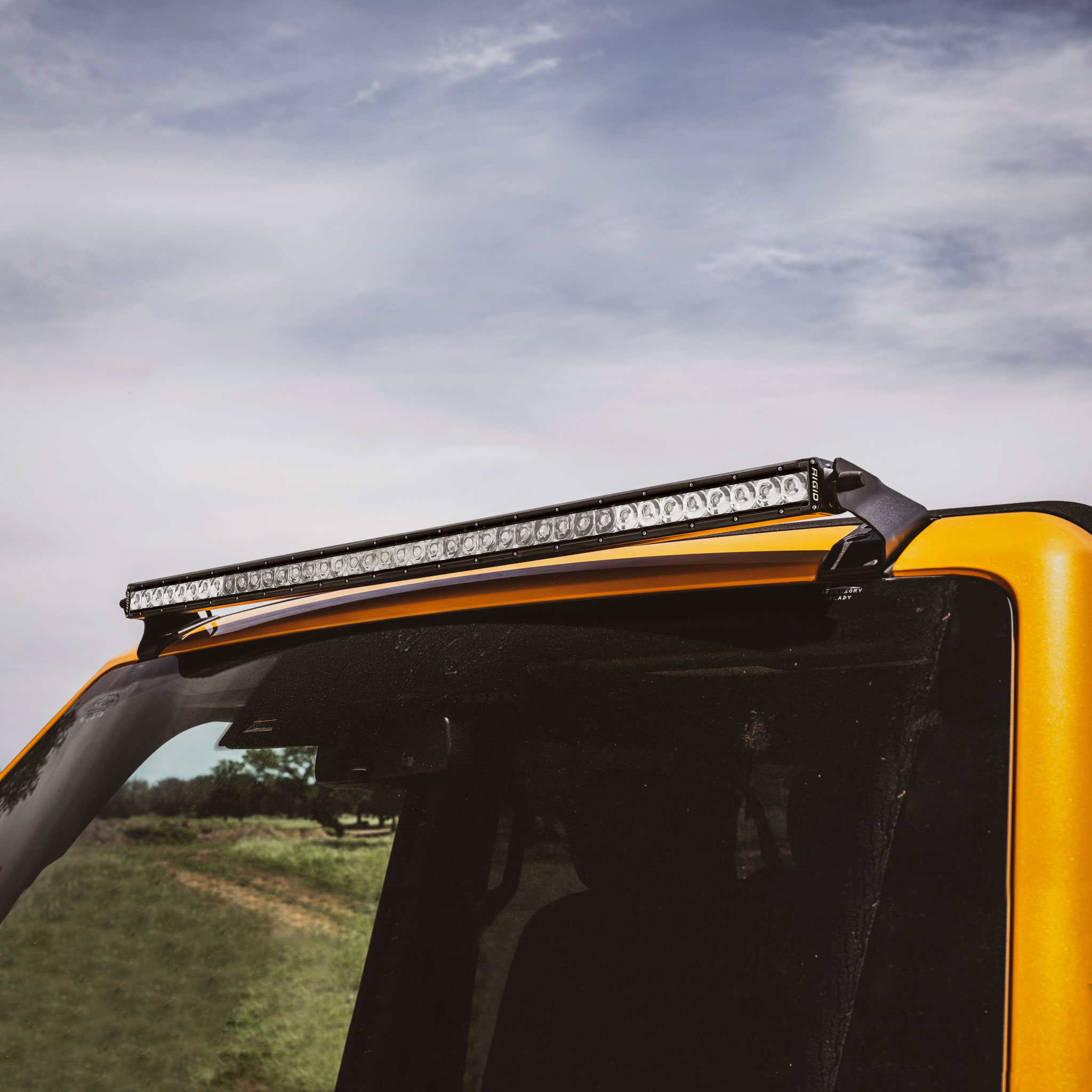 RIGID Industries 2021 Bronco Roof Line Light Kit with a SR Spot/Flood Combo Bar Included 46724