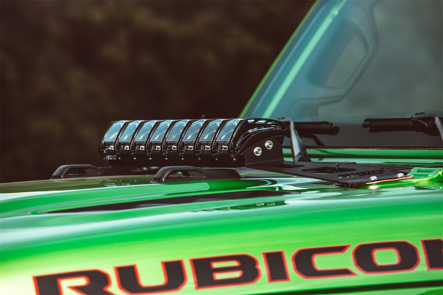 RIGID Industries 2018-2021 Jeep Wrangler JL Adapt Hood Mount, Fits 20 Inch Adapt LED Light 41665