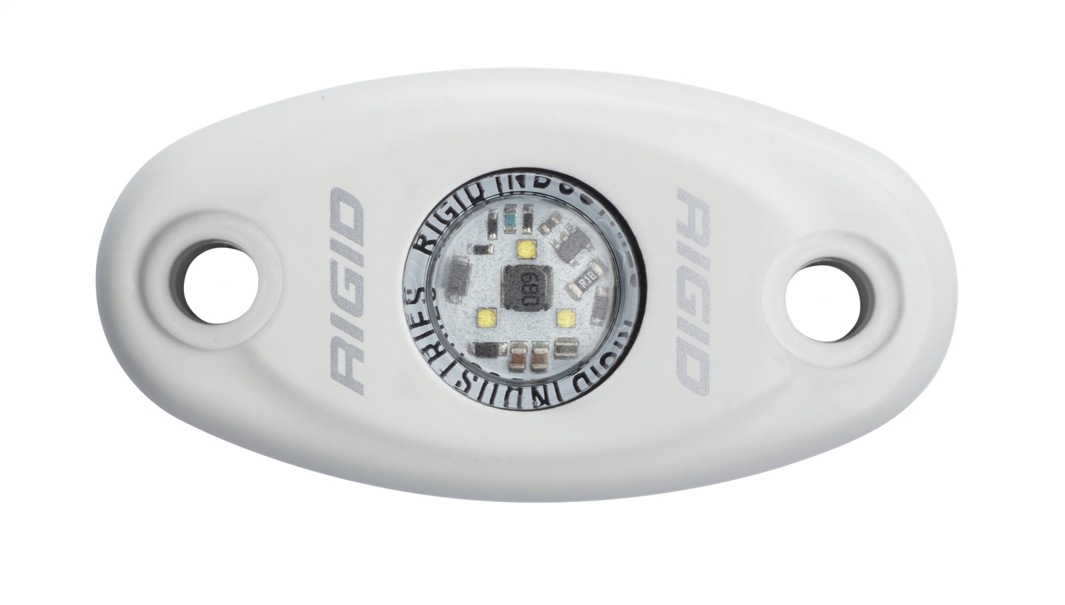 RIGID Industries A-Series LED Light, Low Power, Cool White, White Housing, Single 480153