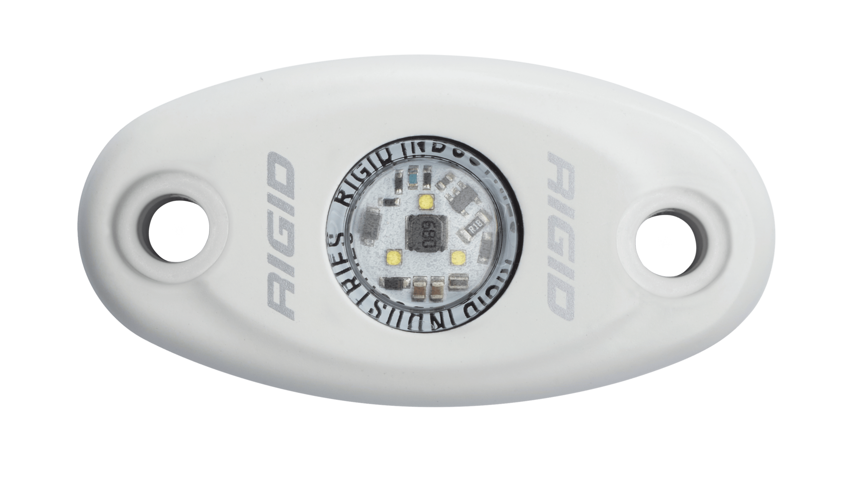 RIGID Industries A-Series LED Light, Low Power, Cool White, White Housing, Single 480153
