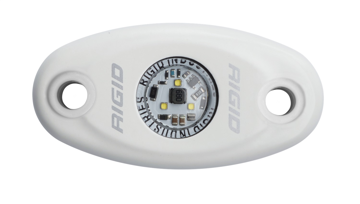 RIGID Industries A-Series LED Light, High Power, Cool White, White Housing, Single 480213