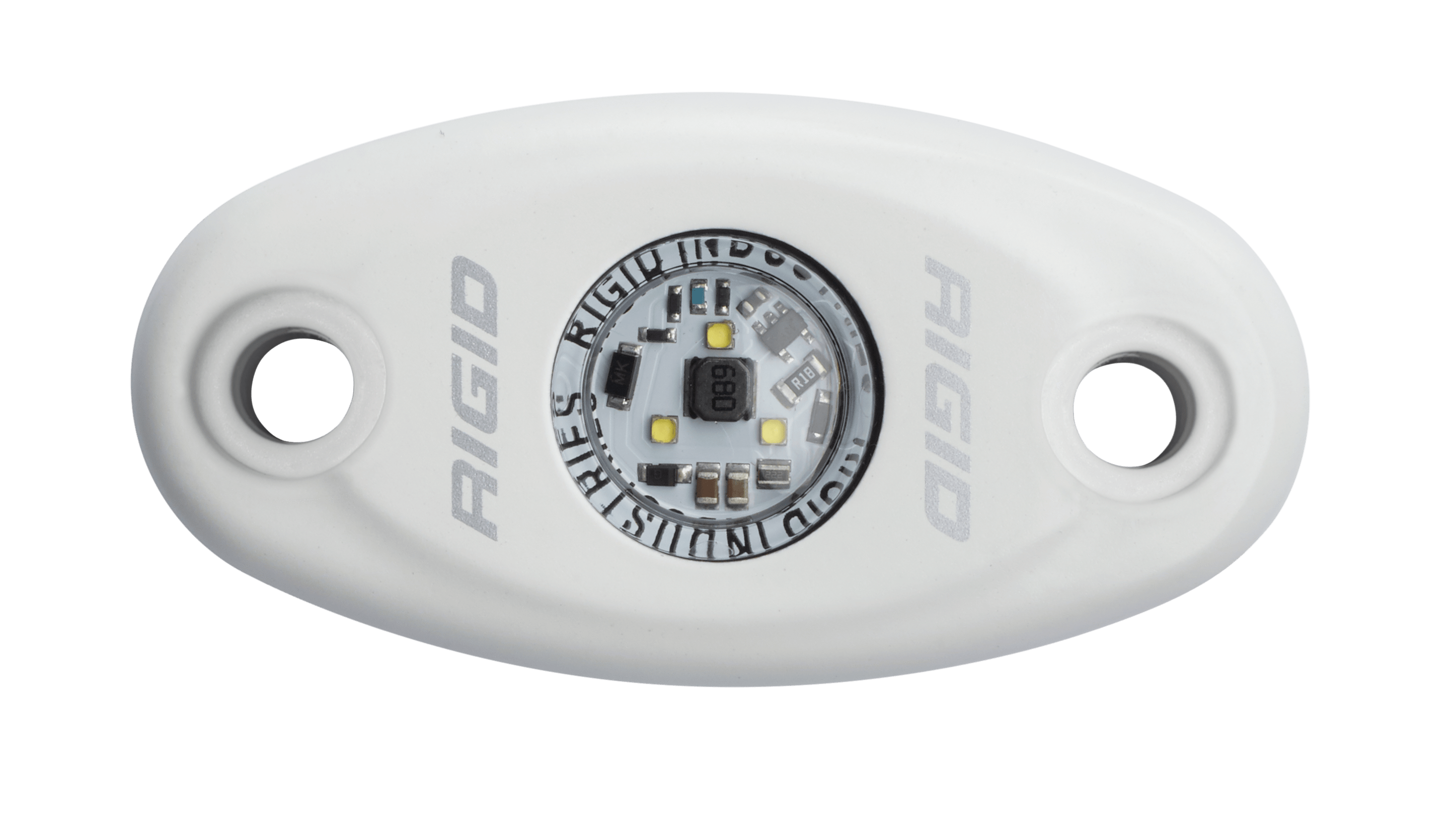 RIGID Industries A-Series LED Light, High Power, Cool White, White Housing, Single 480213