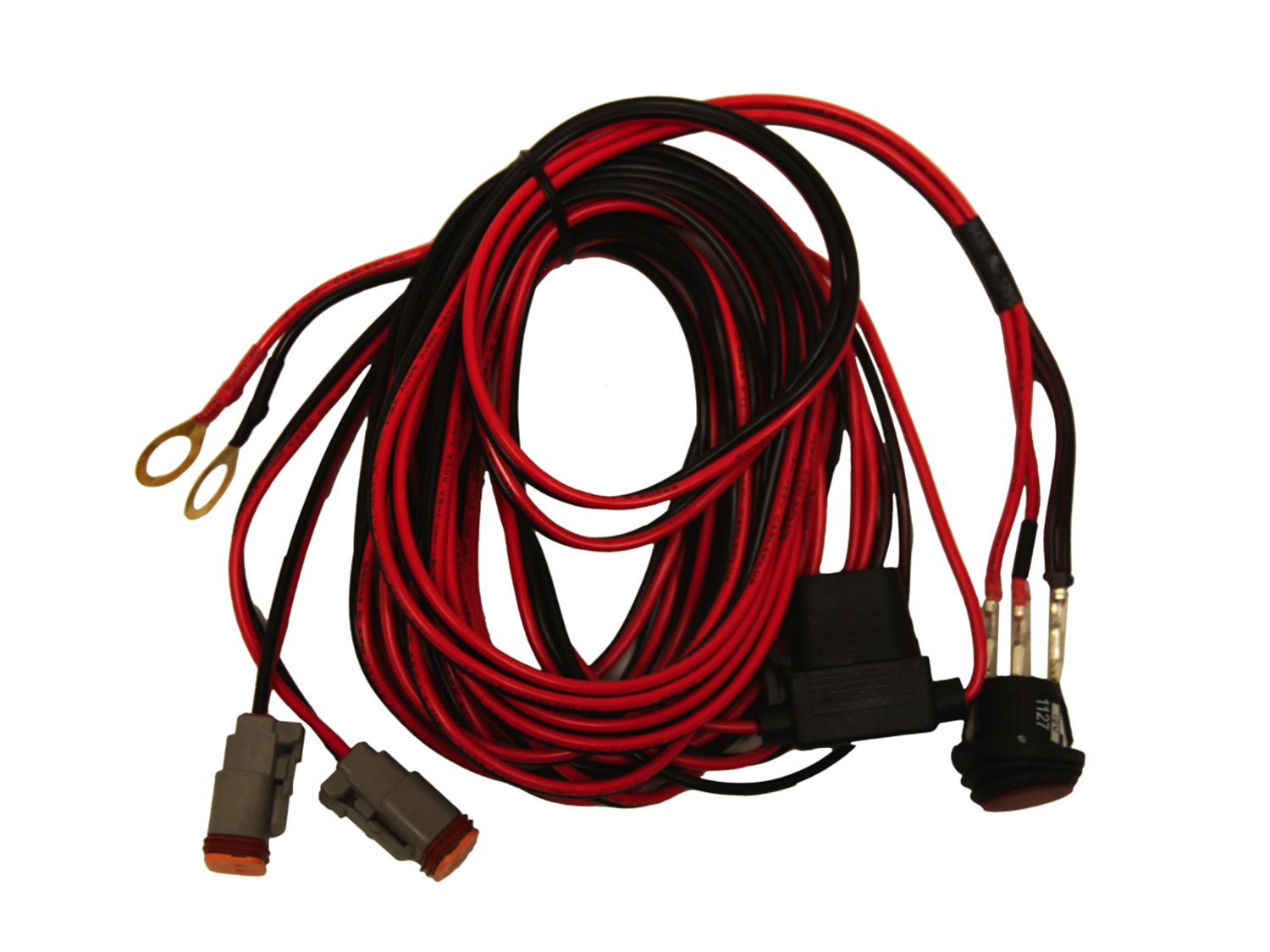 RIGID Industries Wire Harness, Fits D-Series Pair And SR-Q Series Pair With 4 LEDs 40195