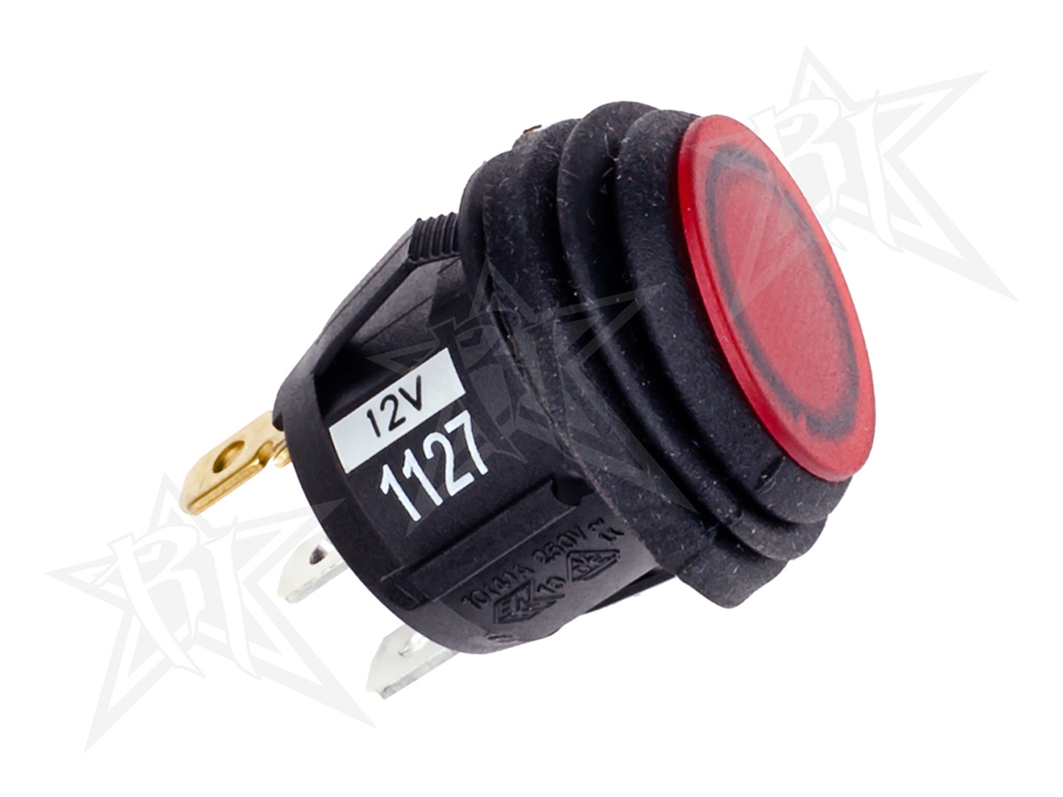 RIGID Industries 2 Position (On/Off) Rocker Switch, Red, Single 40191