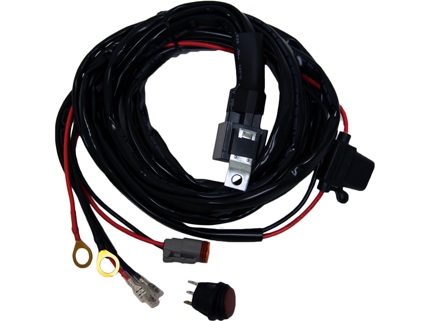 RIGID Industries Wire Harness, Fits 20-50 Inch SR-Series And 10-30 Inch E-Series 40193