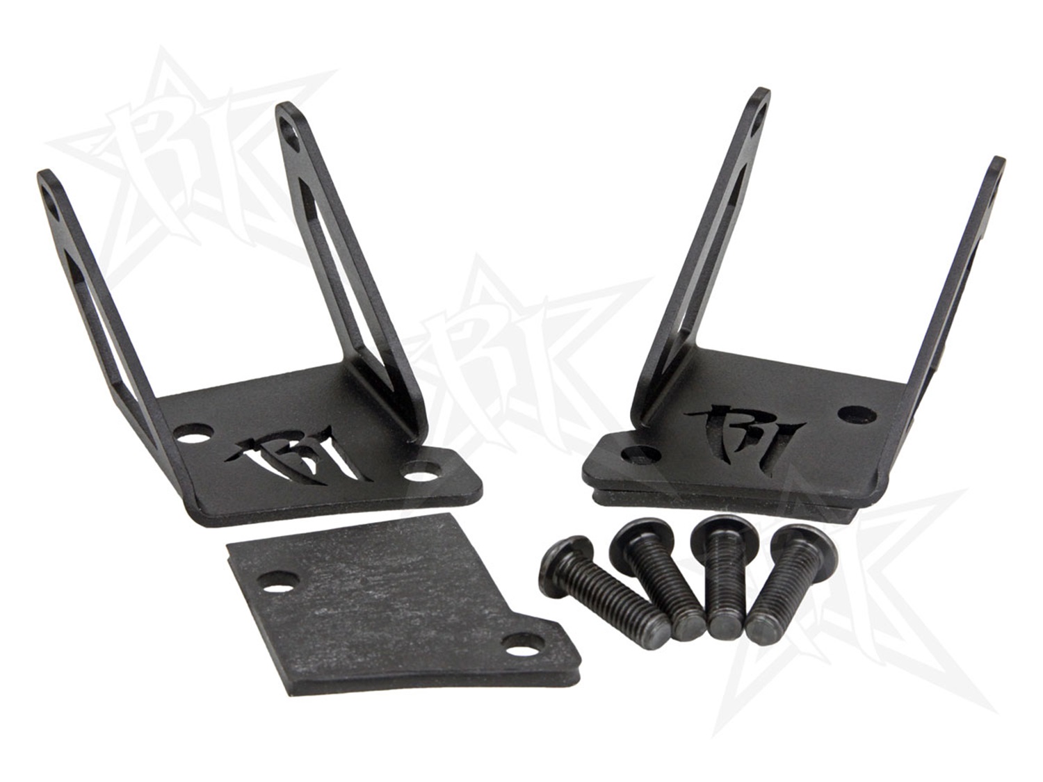 RIGID Industries 2007-2015 Jeep JK A-Pillar Mount Kit, Fits D-Series or Radiance POD Lights 40331