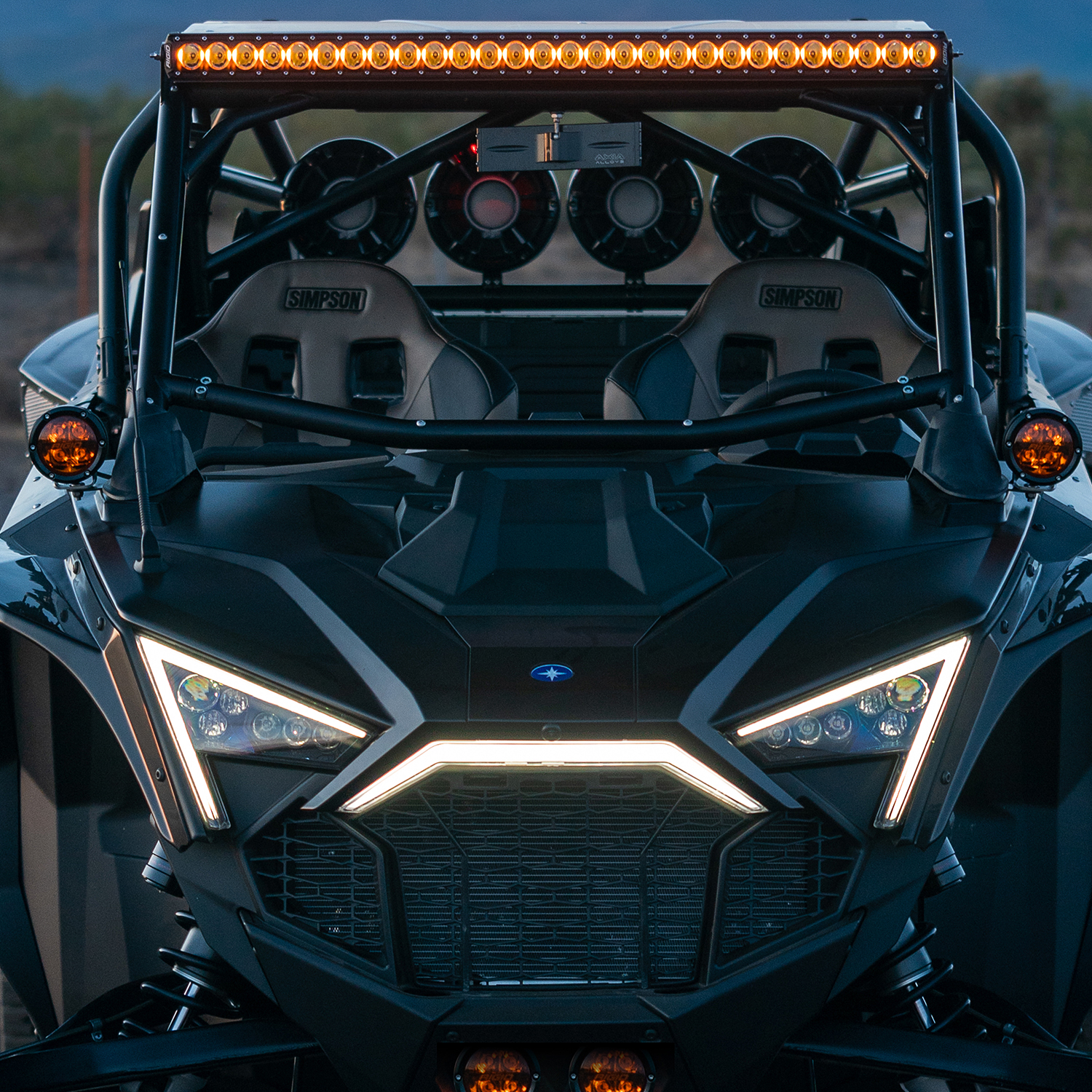 RIGID Industries Razor 360-Series Amber PRO A-Pillar Light Kit 41652