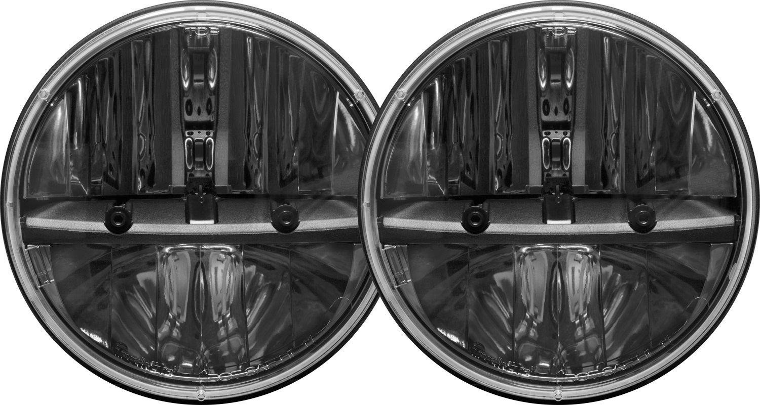 RIGID Industries 7 Inch Round Headlight, Non JK Version, Pair 55009