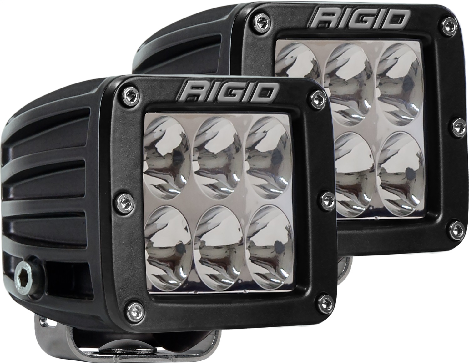 RIGID Industries D-Series PRO LED Light, Driving Optic, Surface Mount, Black Housing, Pair 502313