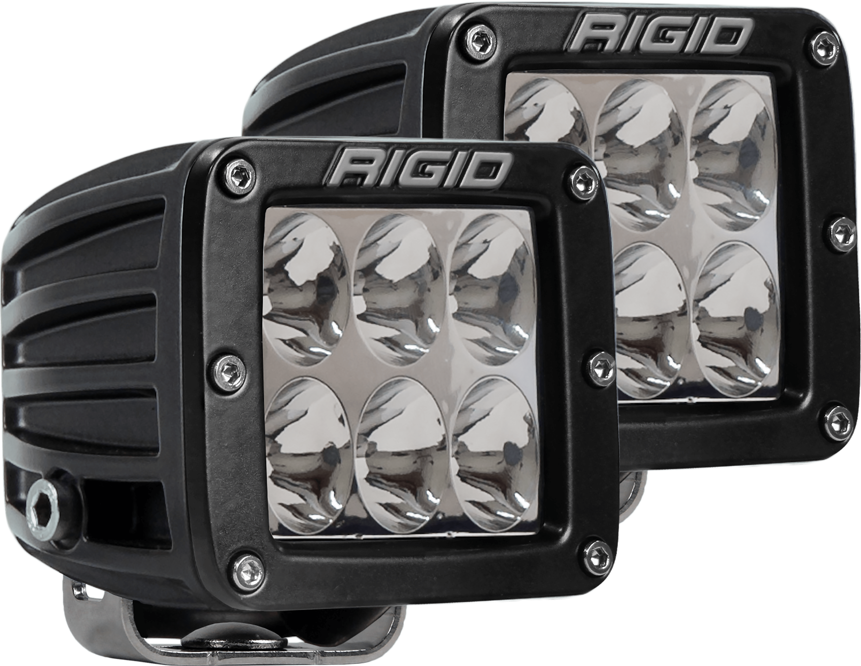 RIGID Industries D-Series PRO LED Light, Driving Optic, Surface Mount, Black Housing, Pair 502313