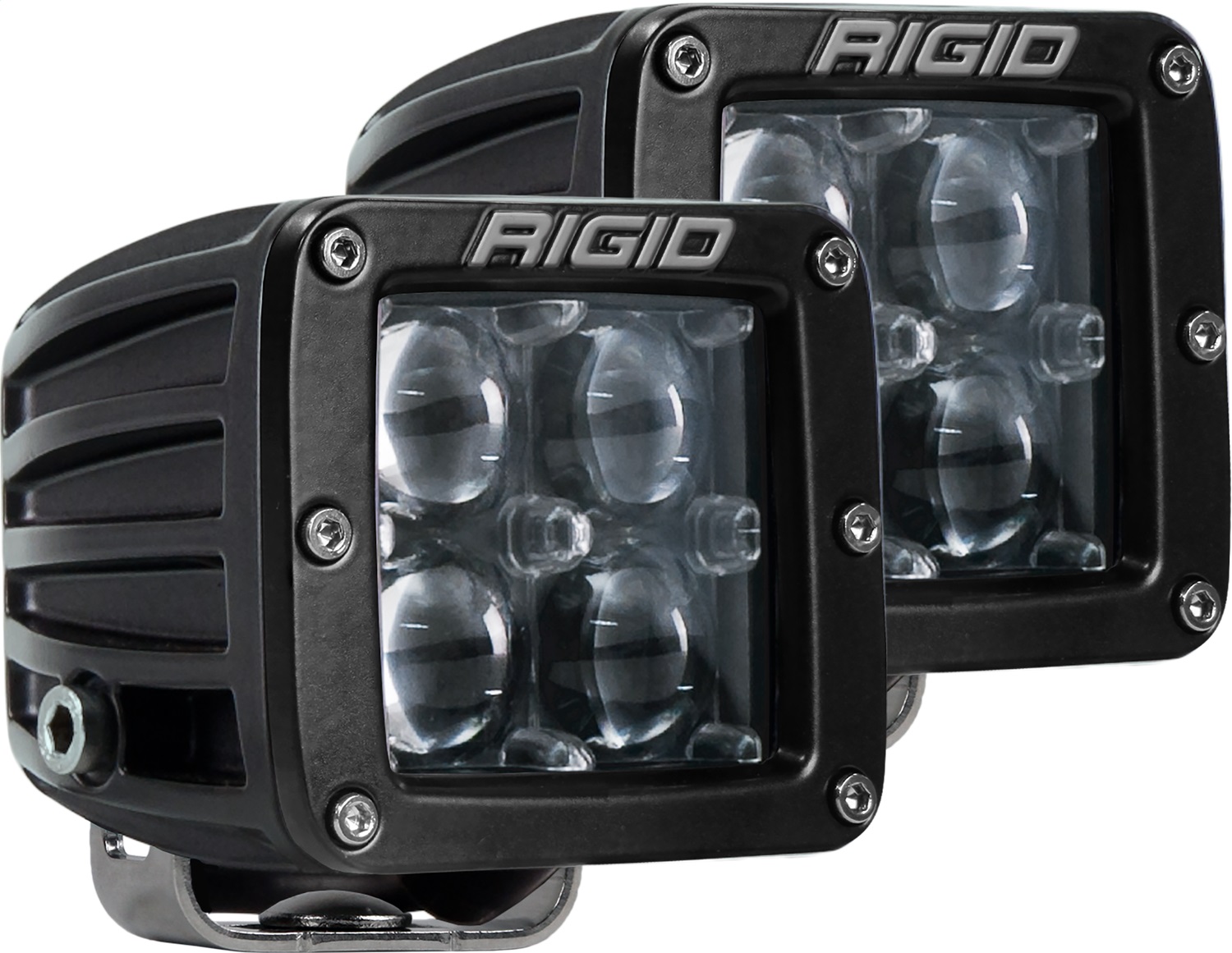 RIGID Industries D-Series PRO LED Light, Hyperspot Optic, Surface Mount, Black Housing, Pair 504713