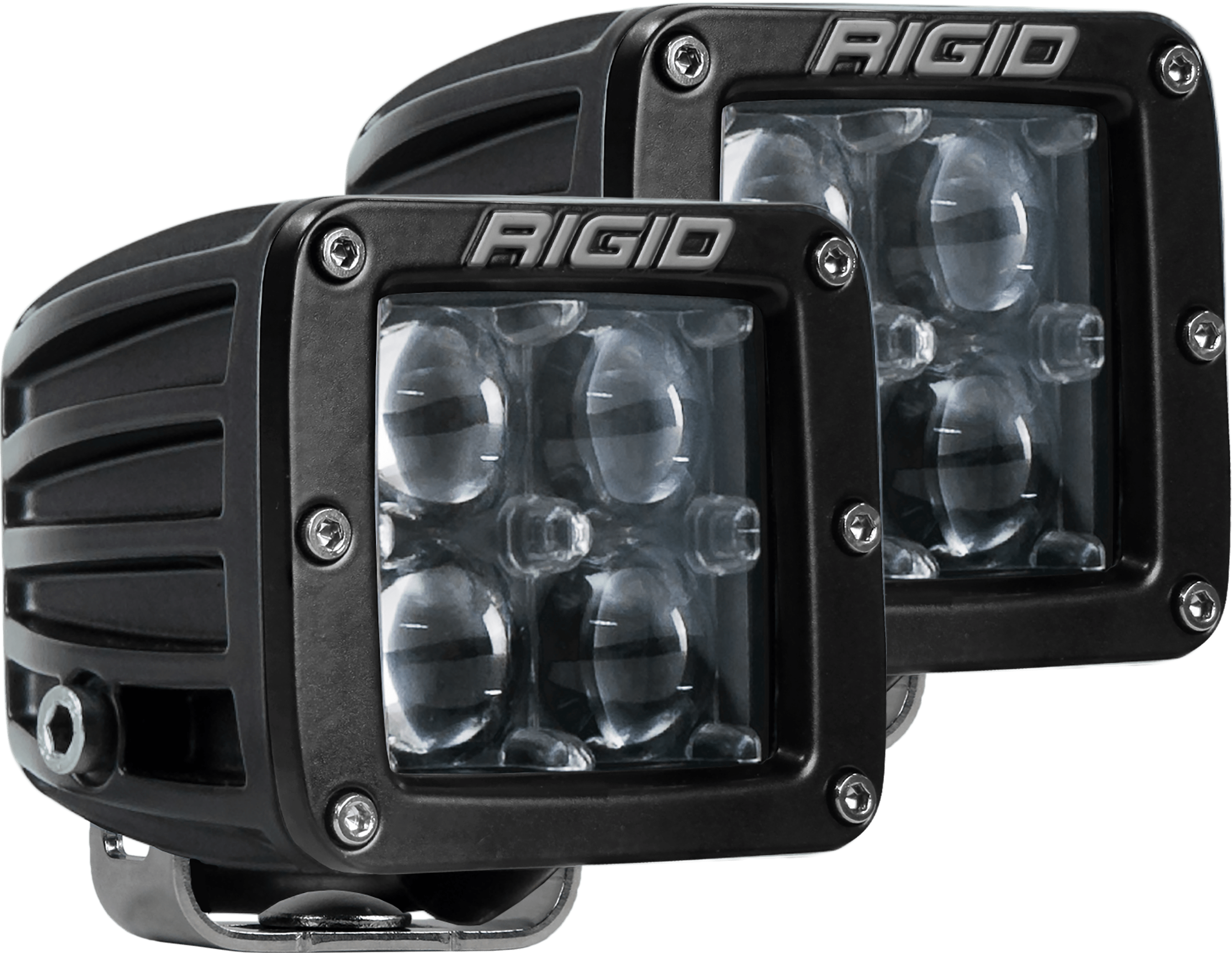 RIGID Industries D-Series PRO LED Light, Hyperspot Optic, Surface Mount, Black Housing, Pair 504713
