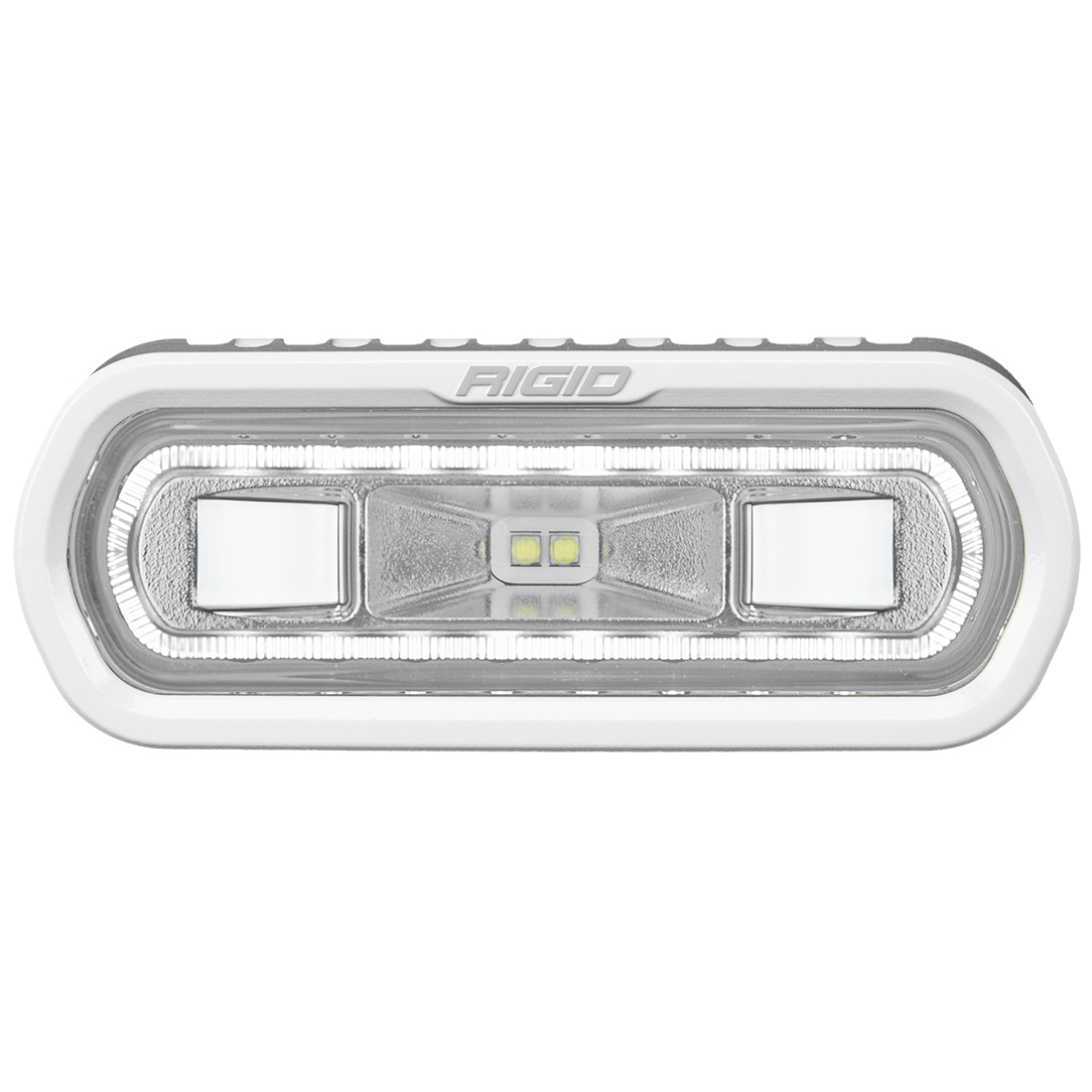 RIGID Industries SR-L Series Marine Spreader Pod, 2 Wire, Surface Mount, White W/White Halo 51100