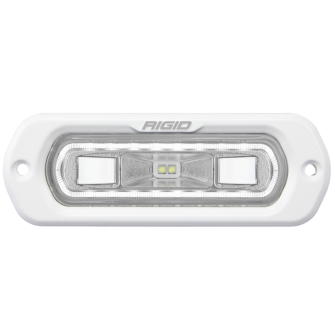 RIGID Industries SR-L Series Marine Spreader Pod, 2 Wire Flush Mount, White W/White Halo 51200