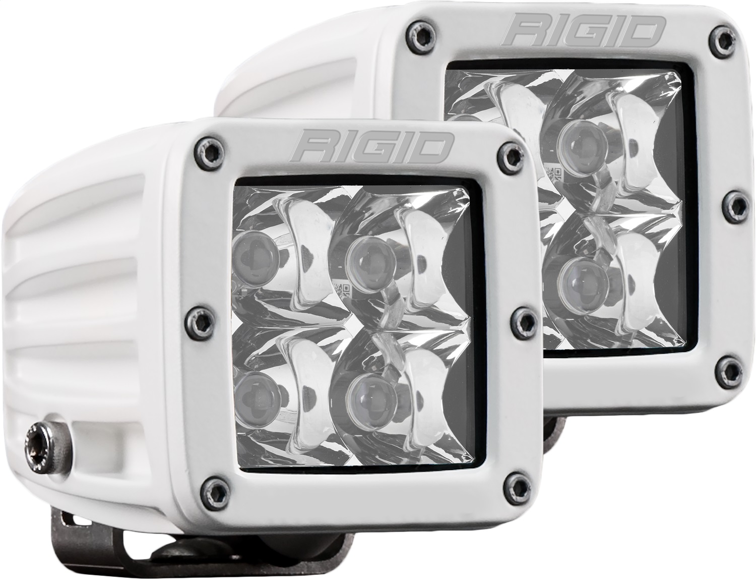 RIGID Industries D-Series PRO LED Light, Spot Optic, Surface Mount, White Housing, Pair 602213