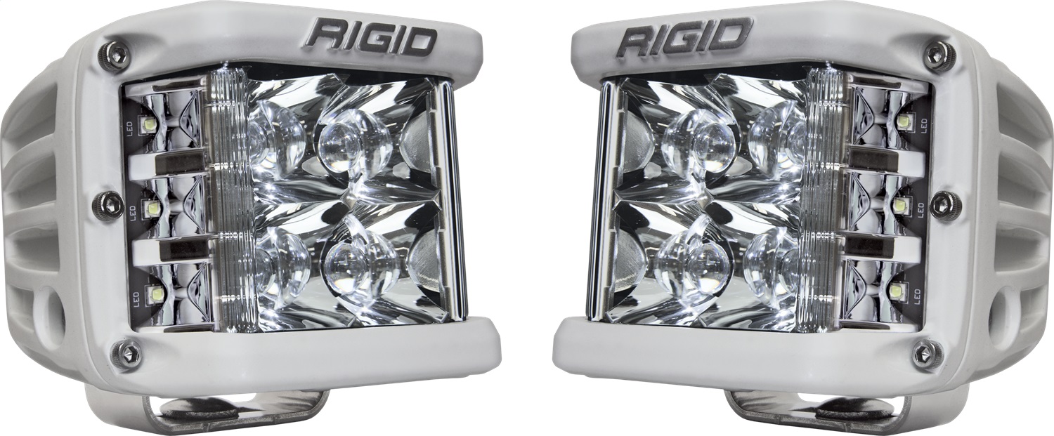 RIGID Industries D-SS PRO Side Shooter, Spot Optic, Surface Mount, White Housing, Pair 862213