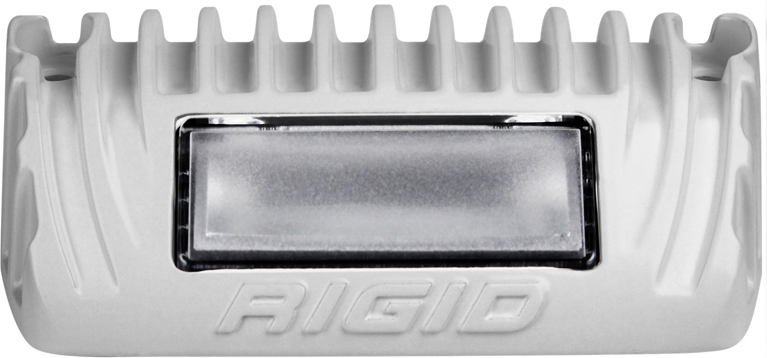 RIGID Industries 1x2 65 Degree DC LED Scene Light, White Housing, Single 86620
