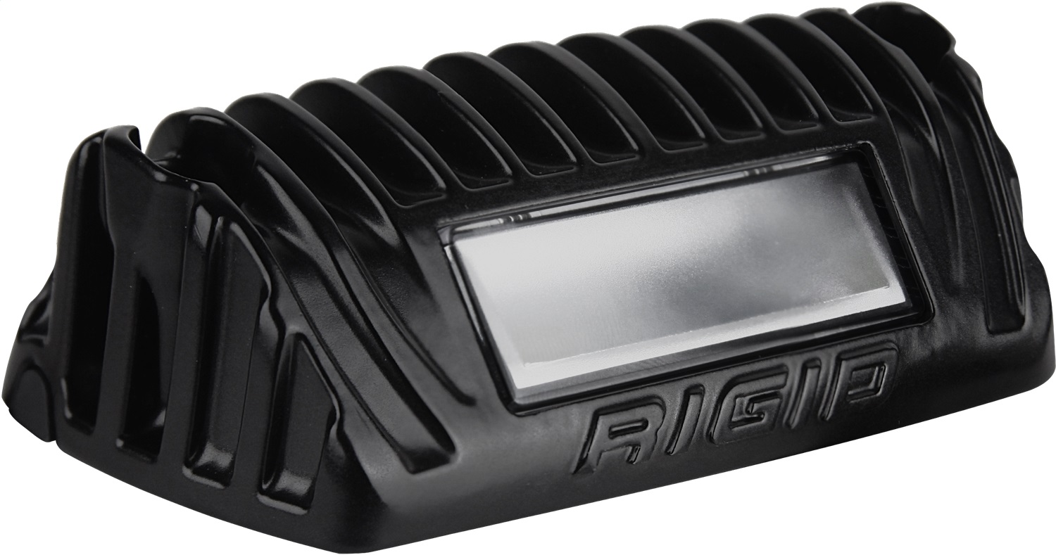 RIGID Industries 1x2 65 Degree DC LED Scene Light, Amber, Black Housing, Single 86630