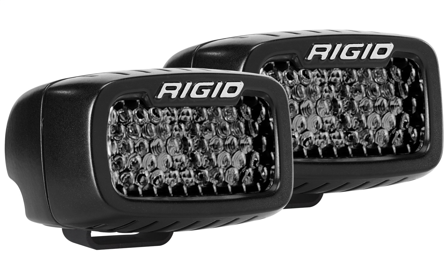 RIGID Industries SR-M Series PRO Midnight Edition, Spot Diffused, Surface Mount, Pair 902513BLK