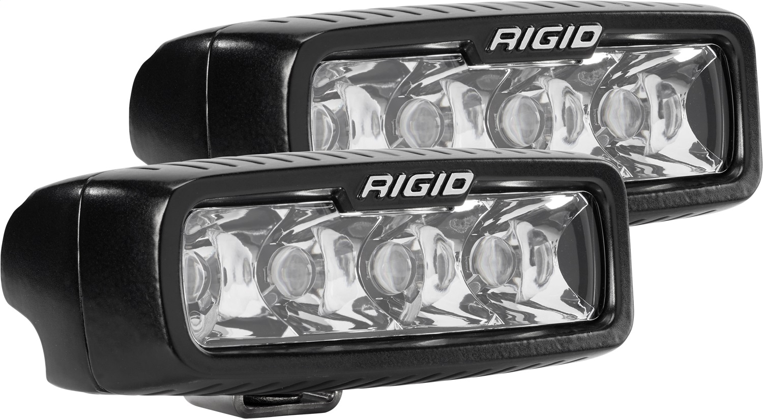 RIGID Industries SR-Q Series PRO, Spot Optic, Surface Mount, Black Housing, Pair 905213