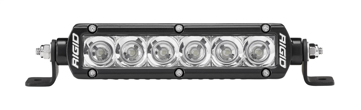RIGID Industries SR-Series PRO LED Light, Flood Optic, 6 Inch, Black Housing 906113