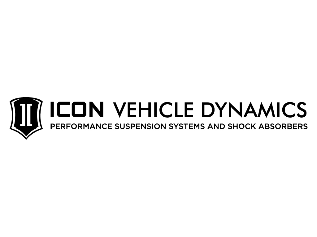 ICON Vehicle Dynamics 25 IN WIDE ICON TAGLINE SILVER STICKER-TAGLINE 25 IN S