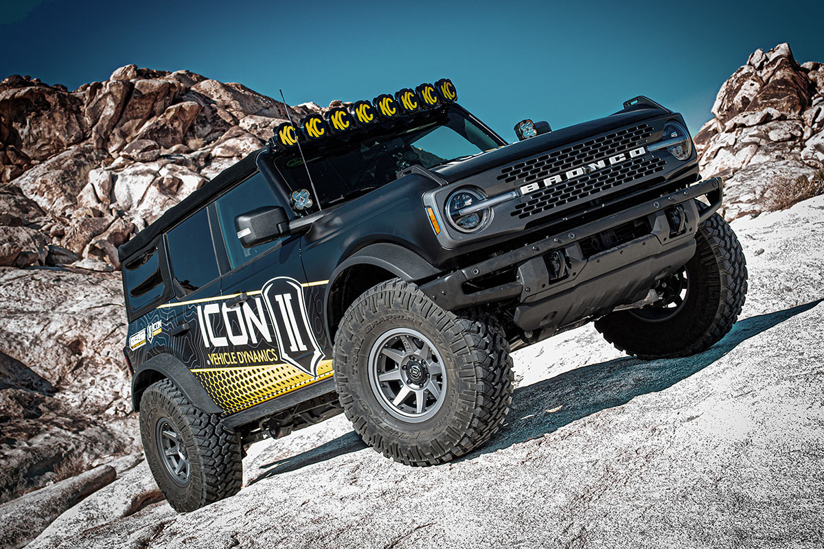 ICON Vehicle Dynamics 21-23 BRONCO NON-SASQUATCH 3-4" LIFT STAGE 7 SUSPENSION SYSTEM CDCV BILLET K40007